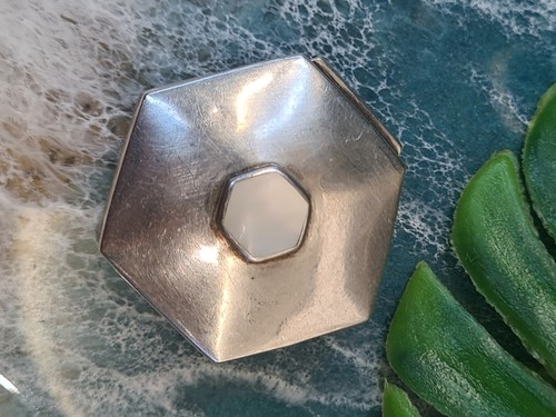 925 sterling vintage hexagon - sterling,