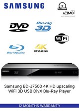 Samsung BD-J7500 4K HD upscaling WiFi 3D USB DivX Blu-Ray Player