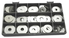 PENNY REPAIR WASHERS M4 M5 M6 M8 M10 A2 STAINLESS STEEL ASSORTED 75 PIECE KIT