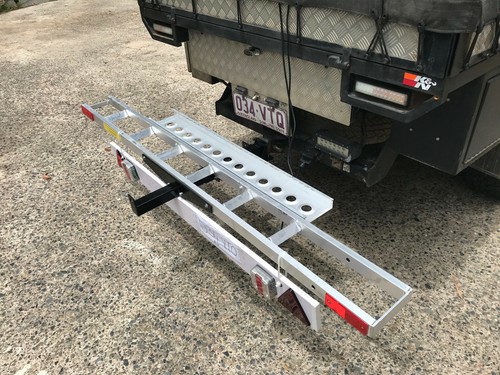 Tow hitch motorcycle carrier - tow,