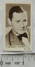 1936 Fucchino's Cinema Stars No. 34 Herbert Marshall