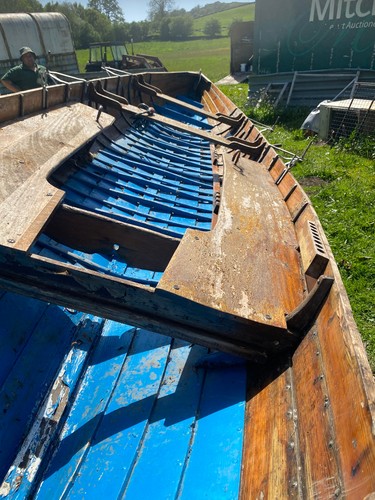 Wooden row boats - , for