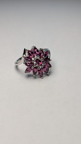 Vintage sterling silver - silver, pink