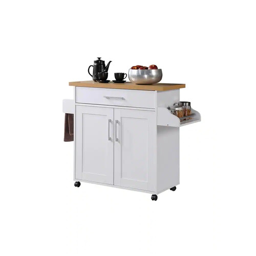 White kitchen island with - island,