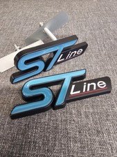 ST Line Front Rear Badge Set Kit For Ford Focus Kuga Fiesta Blue Puma Gift