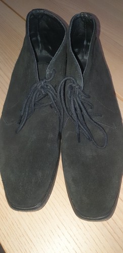 Reiss mens black - mens, suede