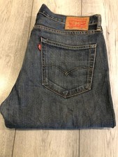 MEN'S LEVI'S 527 BOOTCUT JEANS 36" WAIST X 31" LEG  - BLUE ALTERED LEG