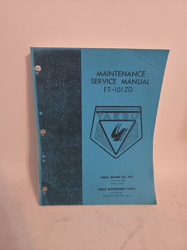 Yaesu 101zd instruction - yaesu, ft-101zd