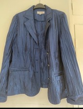 Oscar B Blue Crepe Jacket