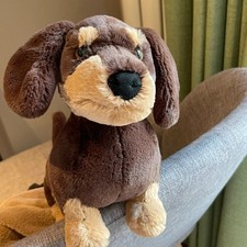 New Jellycat Schnauzer Dachshund plush doll- With Tag & Dust Bag