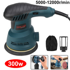 300W ELECTRIC RANDOM ORBITAL SANDER 6 SPEEDS ROTARY PALM CIRCULAR DISC 125mm UK