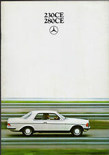 Mercedes-Benz 230 280 CE W123 Coupe 1980-81 UK Market Sales Brochure