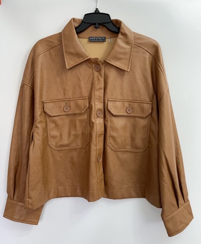 Bagatelle faux leather shirt - bagatelle,