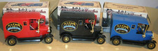 Plastic VINTAGE CAR / VAN Shaped COIN MONEY BANK x3 'N.E. Cash General Stores'