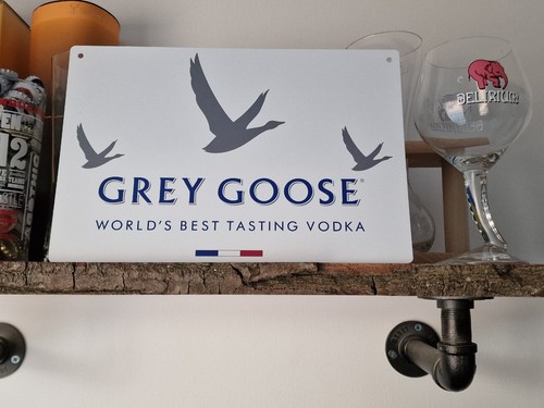 Grey goose vodka metal - metal, sign