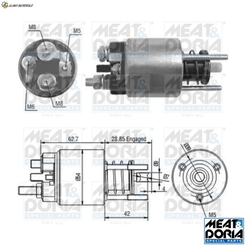 Solenoid switch starter - solenoid,