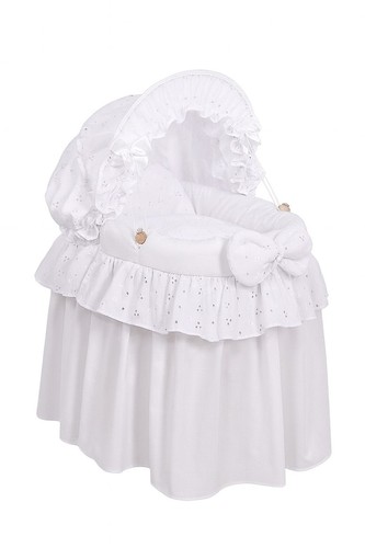 Aurora white moses basket bed - moses,