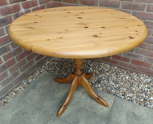 Pine pedestal drop leaf - pine, drop-leaf