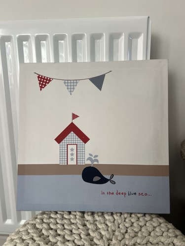 Nautical beach hut - canvas, wall