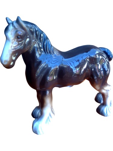 Vintage ceramic horse figurine - vintage,