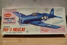 Guillows Giant Scale F6F-3 Hellcat Balsa wood Aircraft kit.