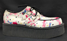 T.U.K Women's HELLO KITTY Toys Mondo Creeper A8888 Pink Black Size US 9/40 READ*
