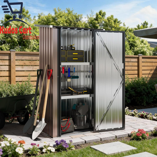 Metal storage shed - metal, floor