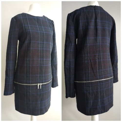 Zara tartan plaid zip - zara,