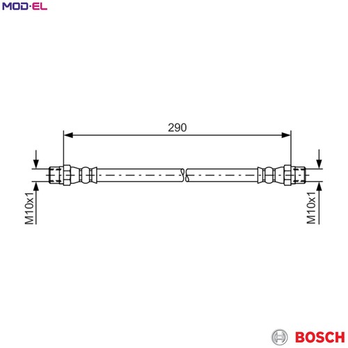 Brake hose 987 476 - 1, 061