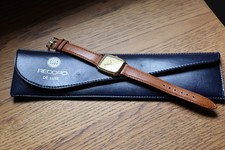 Record De Luxe Vintage Wristwatch with Original Pouch In Working Order VGC 