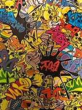  Hydrographic film Sticker Bomb 5m roll  50cm Free Post Hydrographics 