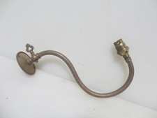 Antique Converted Brass Gas Wall Light Sconce Lamp Old Vintage Gothic Tap Valve