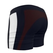 James Bond Daniel Craig Casino Royale Tribute Mens Swim Trunks Blue/ White/ Red