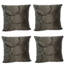 Set of 3 Brown Cushion Covers