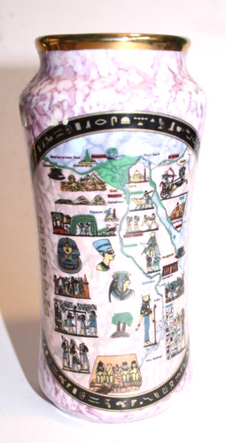 Egyptian porcelain vase - porcelain,