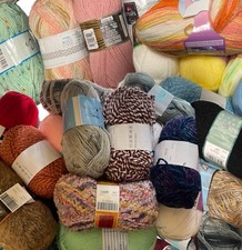 1kg Massive Clearance Knitting & Crochet Yarn Bundles - Lucky Dip