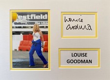 LOUISE GOODMAN HAND SIGNED A4 PHOTO MOUNT DISPLAY TV AUTOGRAPH TOURING CARS