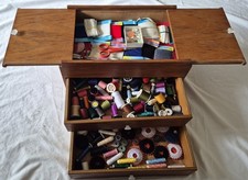 Vintage Sewing Craft Box Plus