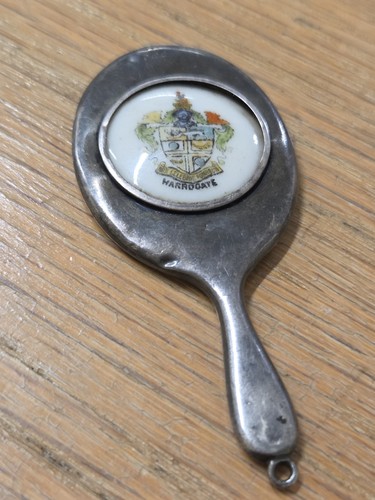 Vintage miniature silver hand - miniature,