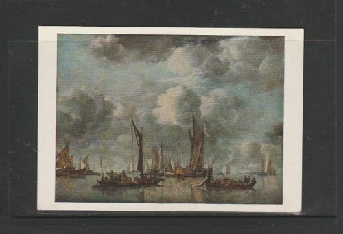 Postcard art river scene - ""river,