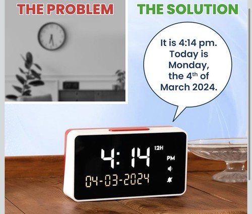 Dementia talking clock extra - dementia,