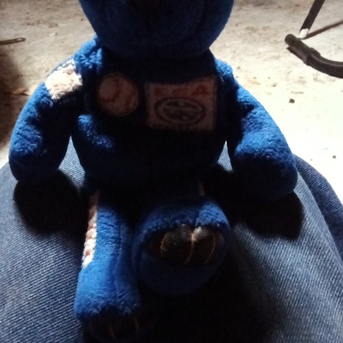 Batman plush teddy - plush, blue