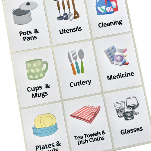 Dementia aid labels - aid,