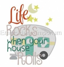 MACHINE EMBROIDERY DESIGNS USB - HOME ON WHEELS COLLECTION 5X7 CARAVAN VACATION