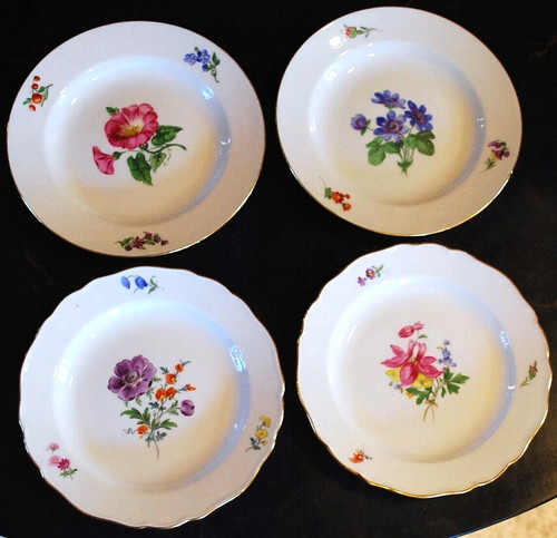 Antique set meissen hand - meissen,