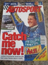 AUTOSPORT MAGAZINE OCT 1994 SCHUMACHER MOTORSHOW PICTURES WORLD RALLY NIGEL MANS