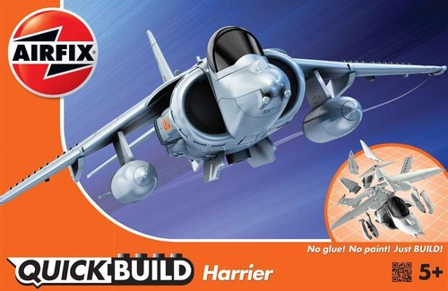 Airfix quick build harrier jet - build,