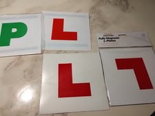 4 X fully magnetic L plates Plus P Plates Part Magnetic