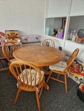 Mid Century Oak Round Table
