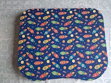 Rocket Space Animal Curved Lap Tray With Bean Bag Padding. 